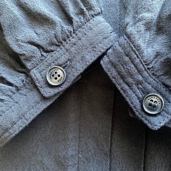 Burberry Brit Crew Neck Three-Quarter Sleeve Blouse, Black, Size S - Picture 6 of 9